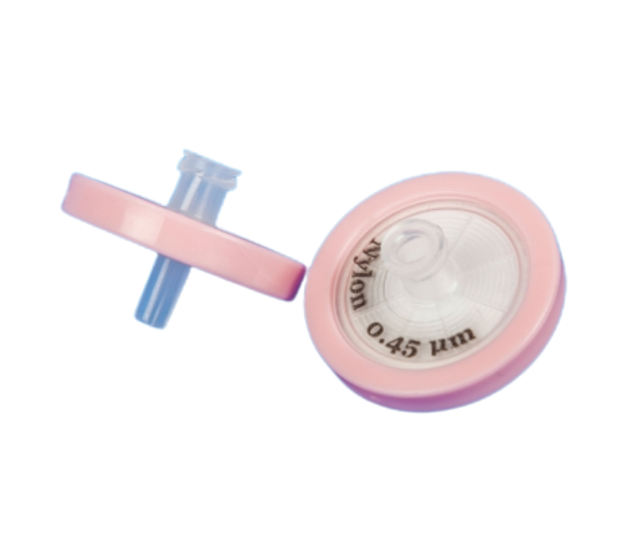 Nylon Syringe Filter with Glass Fiber Prefilter