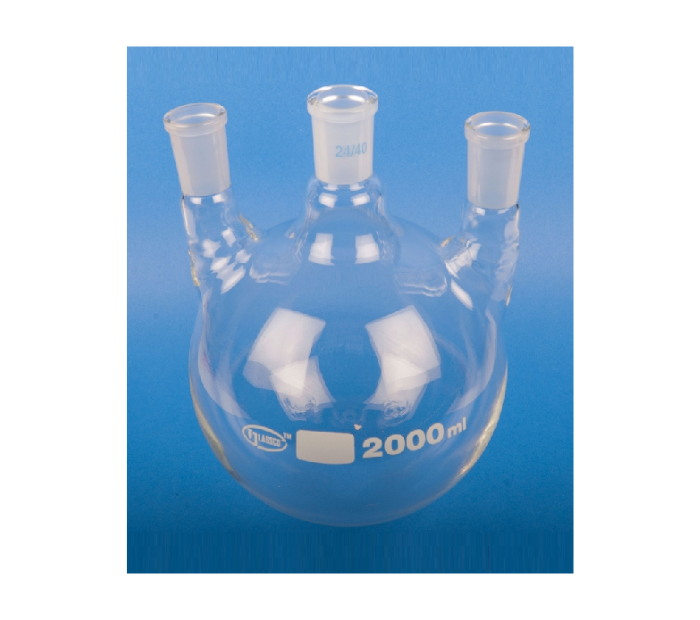 Flask, Three Neck, Vertical