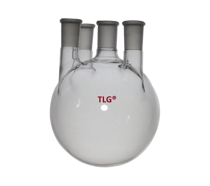 Flask, Round Bottom 4-Neck,Vertical