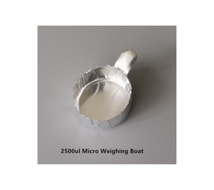 Round Micro Weighing Boat with Handle, Aluminum