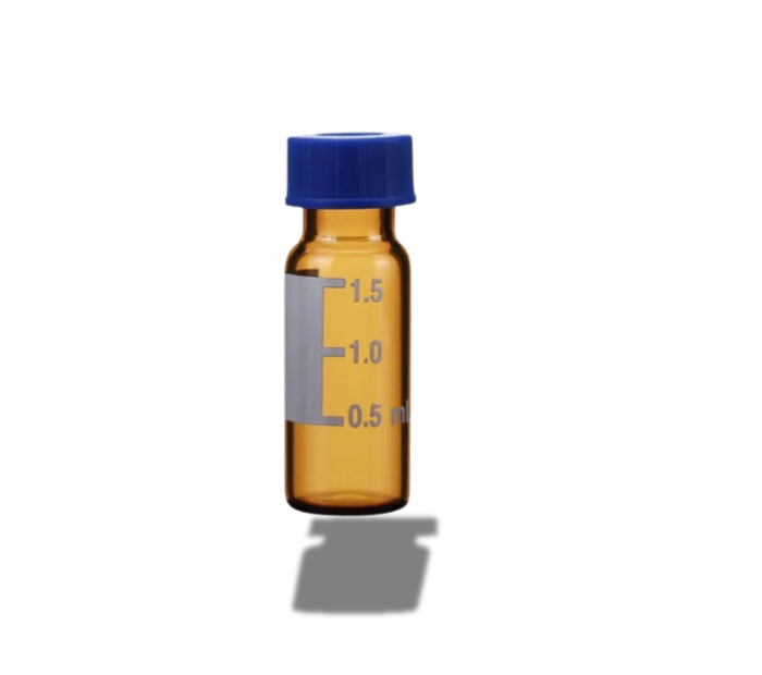 Amber Pre-Capped Screw Thread Glass Chromatography Vials