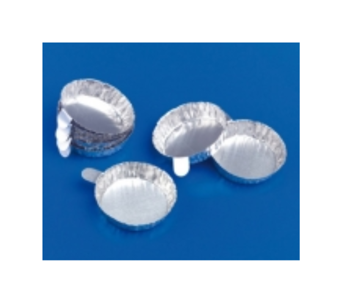 Disposable Round Aluminum Weighing Dishes with Tabs